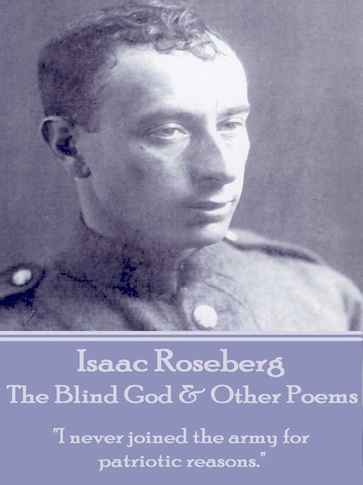Title details for The Blind God & Other Poems by Isaac Rosenberg - Available